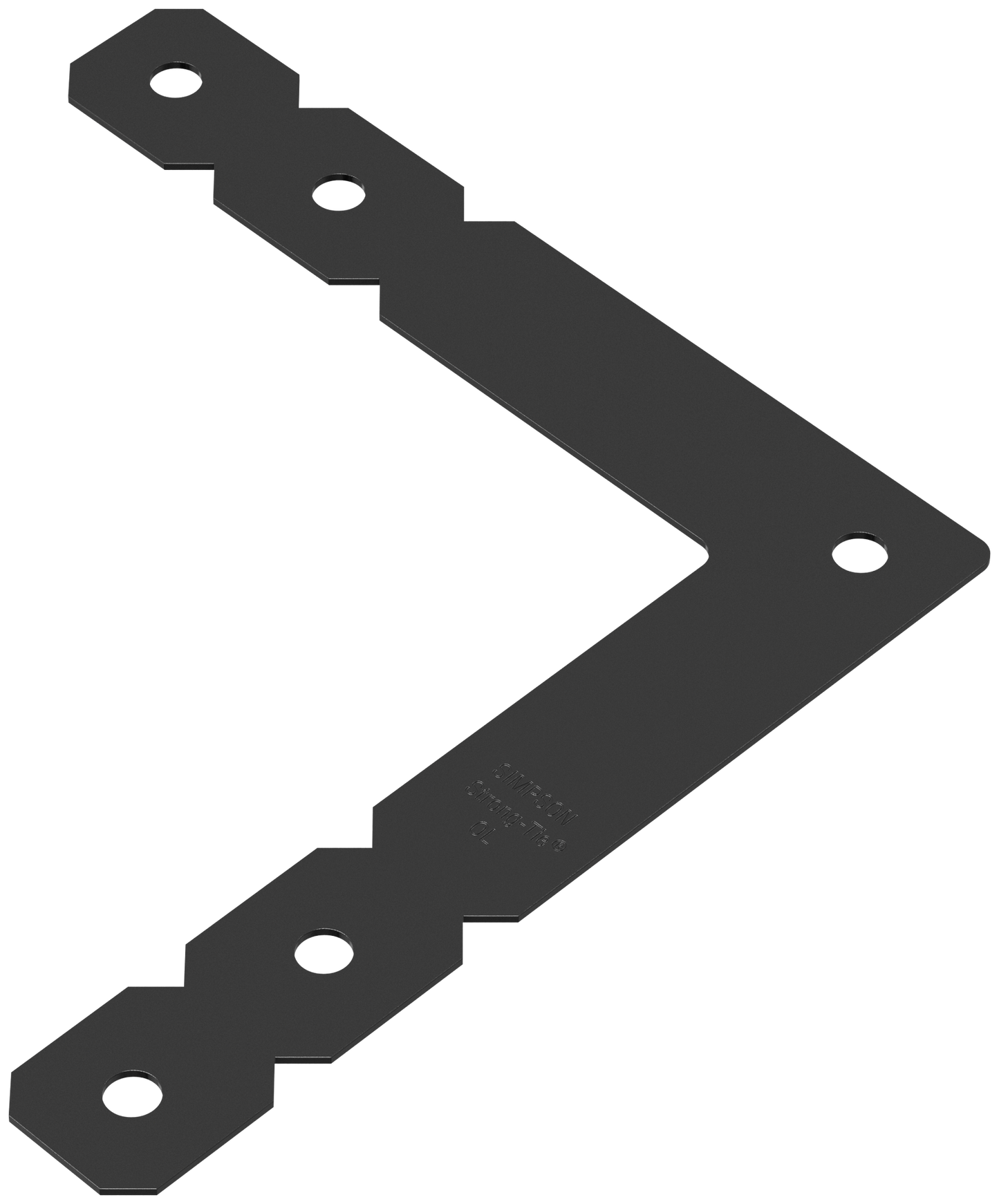 Simpson Strong-Tie OL OL 12 in. x 12 in. Black Powder-Coated Ornamental L Angle (Pack of 5)