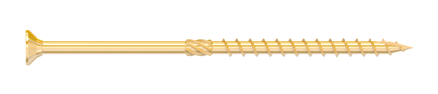 Simpson Strong-Tie SDCP22614 Strong-Drive® SDCP TIMBER-CP Screw — 0.315-in. x 6-1/4-in. T40, Yellow Zinc (250-Qty)