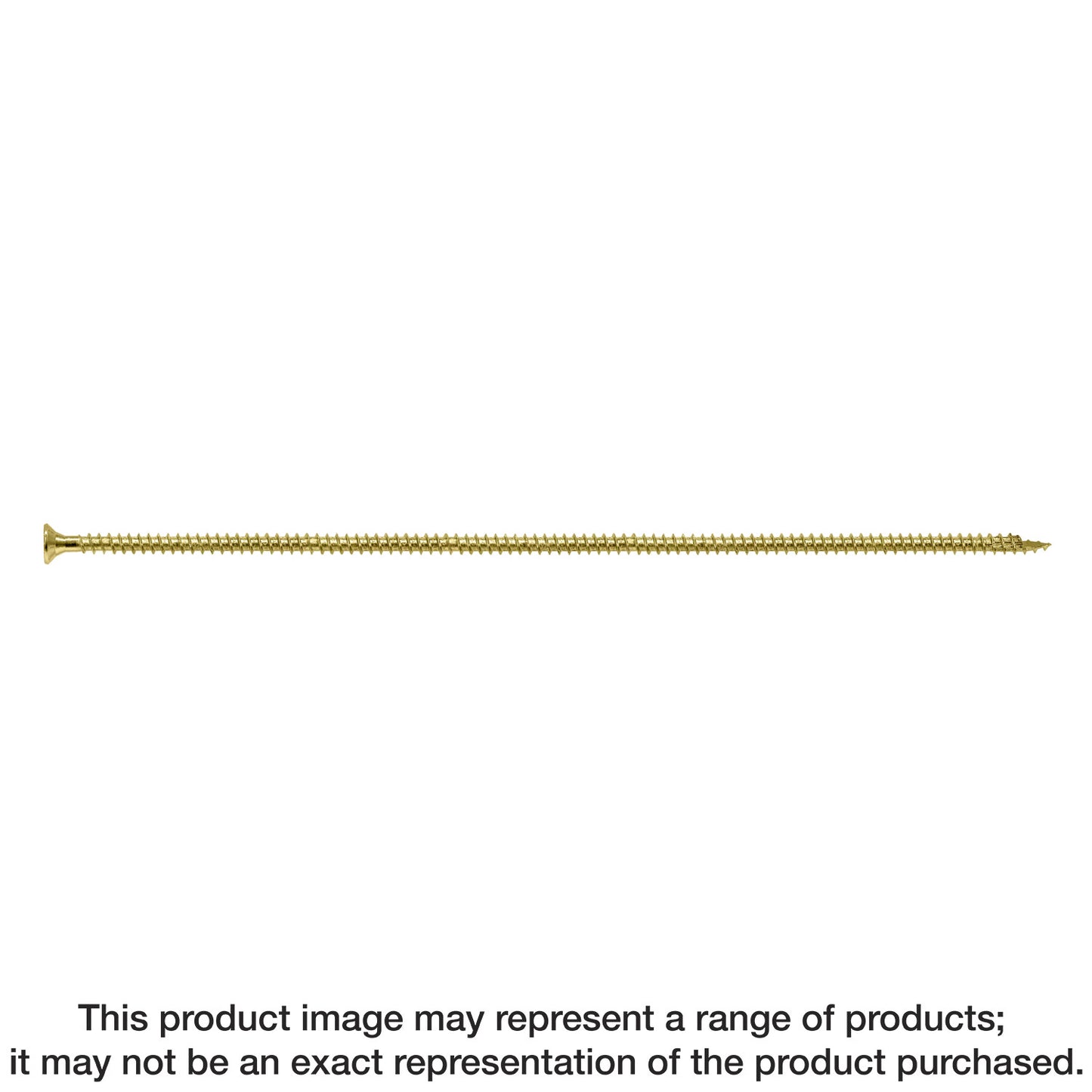 Simpson Strong-Tie SDCF271958 Strong-Drive® SDCF TIMBER-CF Screw — 0.390 in. x 19-5/8 in. T50, Yellow Zinc (100-Qty) (Pack of 44)