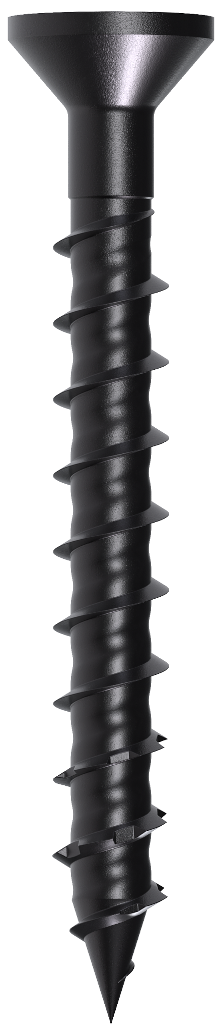 Simpson Strong-Tie TNTBL18134TF Titen Turbo™ — 3/16 in. x 1-3/4 in. 6-Lobe Flat-Head Concrete and Masonry Screw, Black (100-Qty) (Pack of 5)