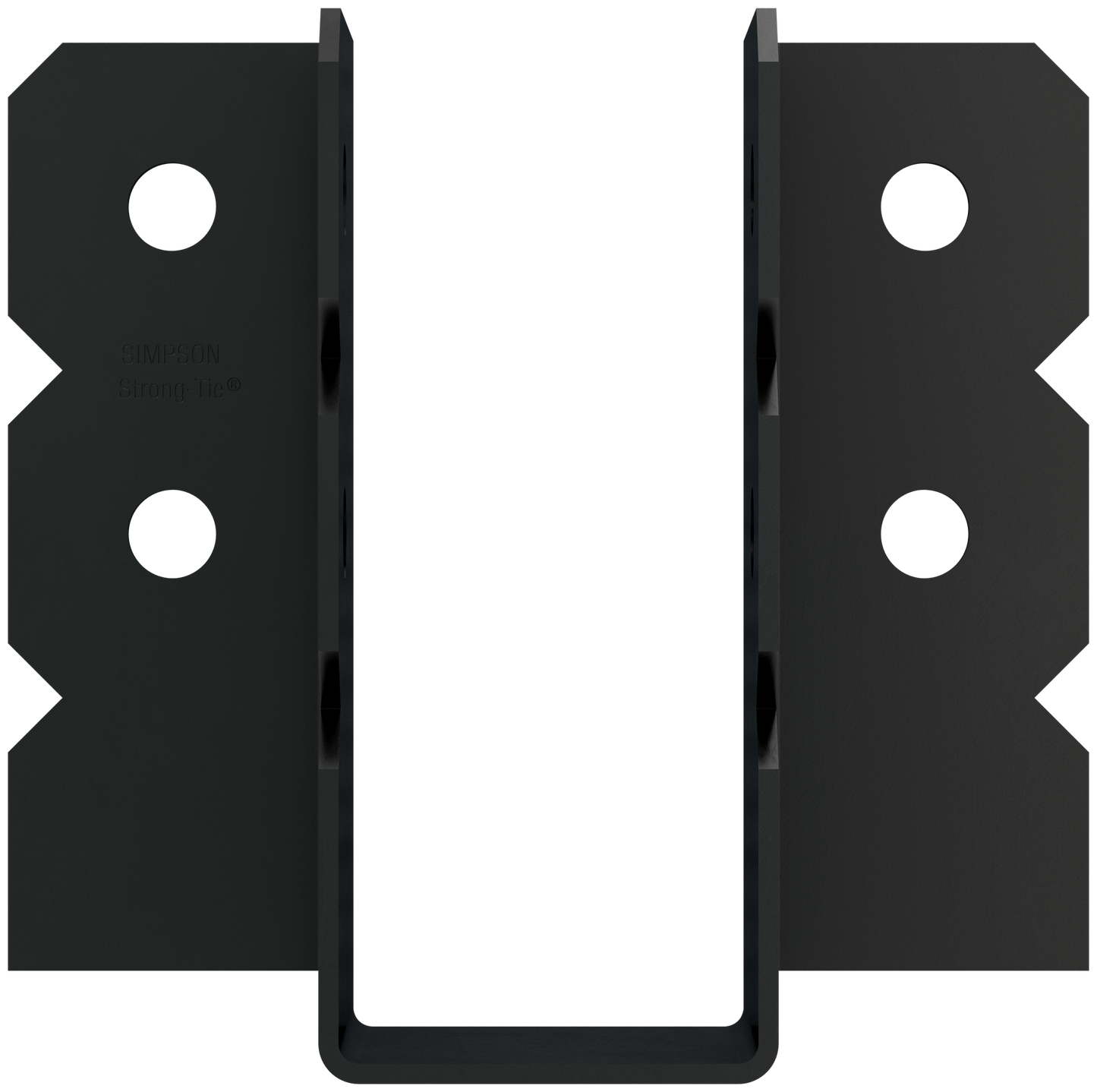 Simpson Strong-Tie OU410 OU® Black Powder-Coated Ornamental Joist Hanger for 4x10