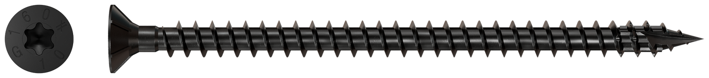 Simpson Strong-Tie SDCF10X160-R30 Strong-Drive® SDCF TIMBER-CF Screw — 0.390 in. x 6-1/4 in. T50, E-Coat® (30-Qty)
