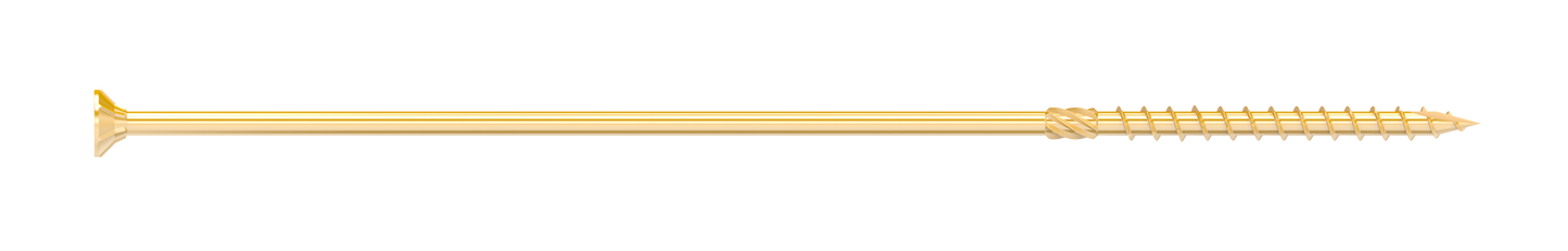 Simpson Strong-Tie SDCP221134 Strong-Drive® SDCP TIMBER-CP Screw — 0.315-in. x 11-3/4-in. T40, Yellow Zinc (250-Qty)