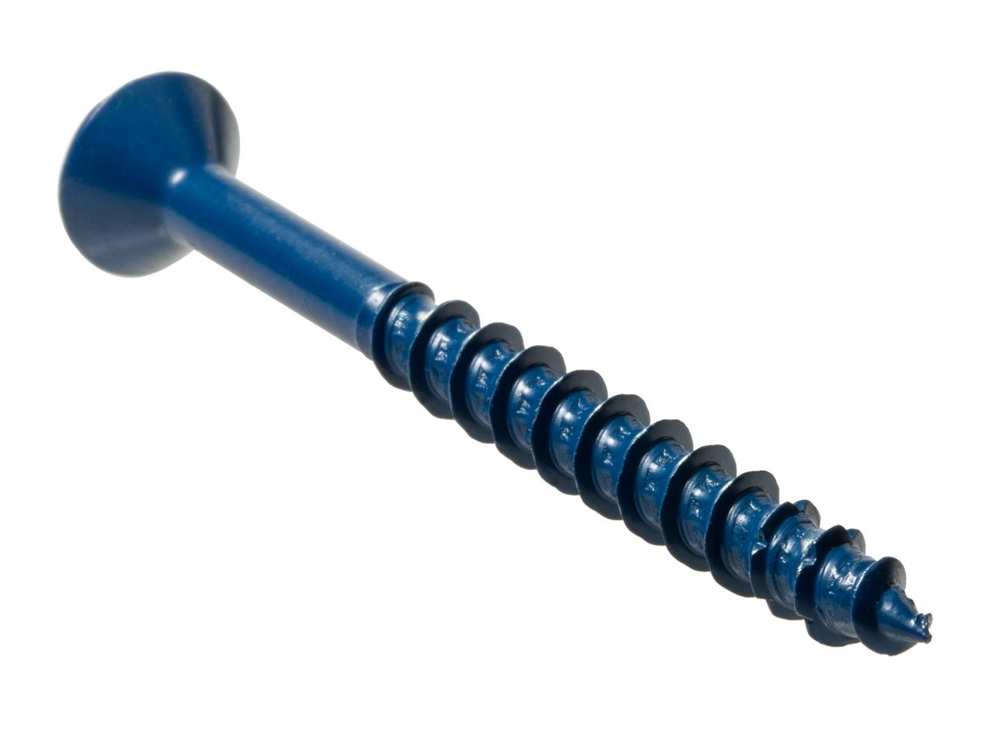 Simpson Strong-Tie TNT25234TFC8 Titen Turbo™ — 1/4 in. x 2-3/4 in. 6-Lobe Flat-Head Concrete and Masonry Screw, Blue (8-Qty) (Pack of 5520)