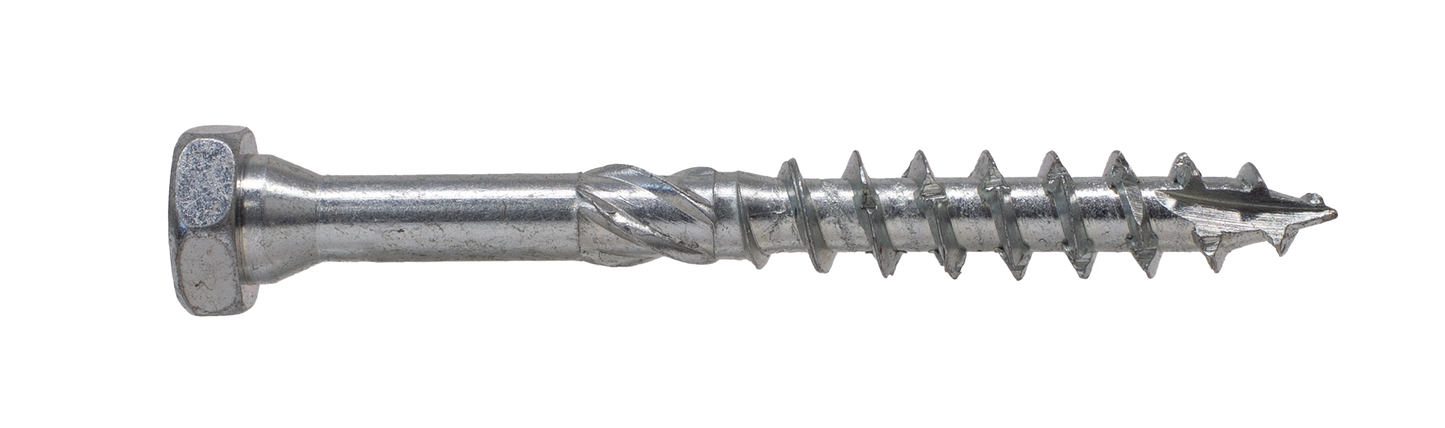 Simpson Strong-Tie SDHR31400 Strong-Drive® SDHR COMBO-HEAD Screw — 0.315 in. x 4 in., Blue Zinc (100-Qty)
