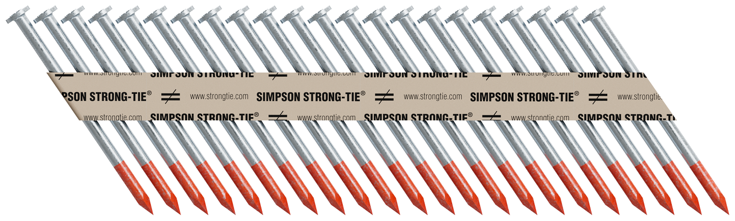 Simpson Strong-Tie 8DBRPT2500 Strong-Drive® 33° SCN SMOOTH-SHANK CONNECTOR Nail — 2-1/2 in. x .131 in. Bright (2500-Qty)