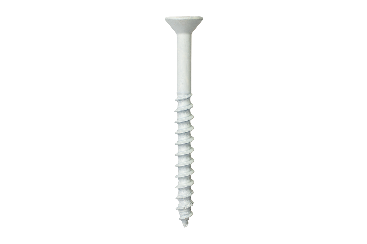 Simpson Strong-Tie TNTW25314TFC75 Titen Turbo™ — 1/4 in. x 3-1/4 in. 6-Lobe Flat-Head Concrete and Masonry Screw, White (75-Qty) (Pack of 4)