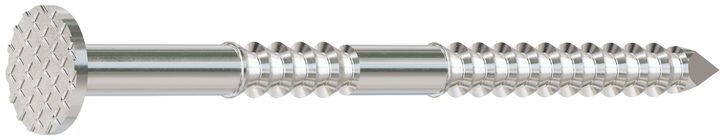 Simpson Strong-Tie S13A150SNC 15° Wire Coil, Full Round Head, Ring-Shank Siding Nail — 1-1/2 in. Type 304 (3600-Qty)