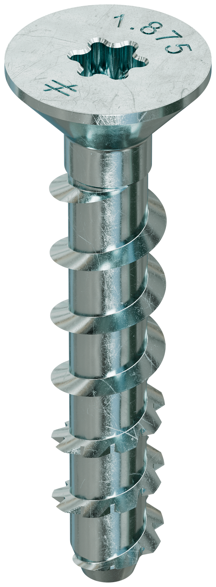 Simpson Strong-Tie THDB25178CS Titen HD® 1/4 in. x 1-7/8 in. Zinc-Plated Countersunk Head Heavy-Duty Screw Anchor (100-Qty) (Pack of 5)