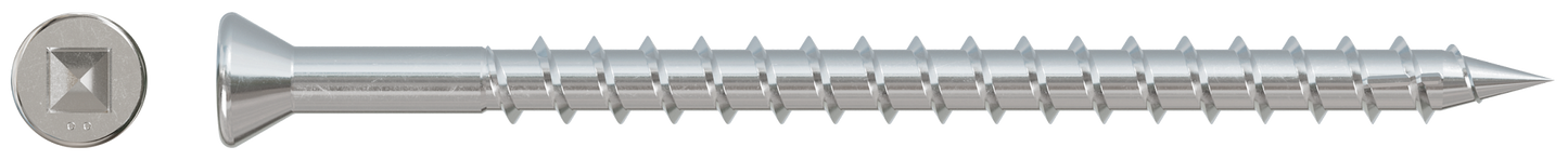 Simpson Strong-Tie SSDTH212S Trim-Head Screw — Sharp Point (Collated) — #7 x 3 in. #2 SQ Type 305 (1000-Qty)