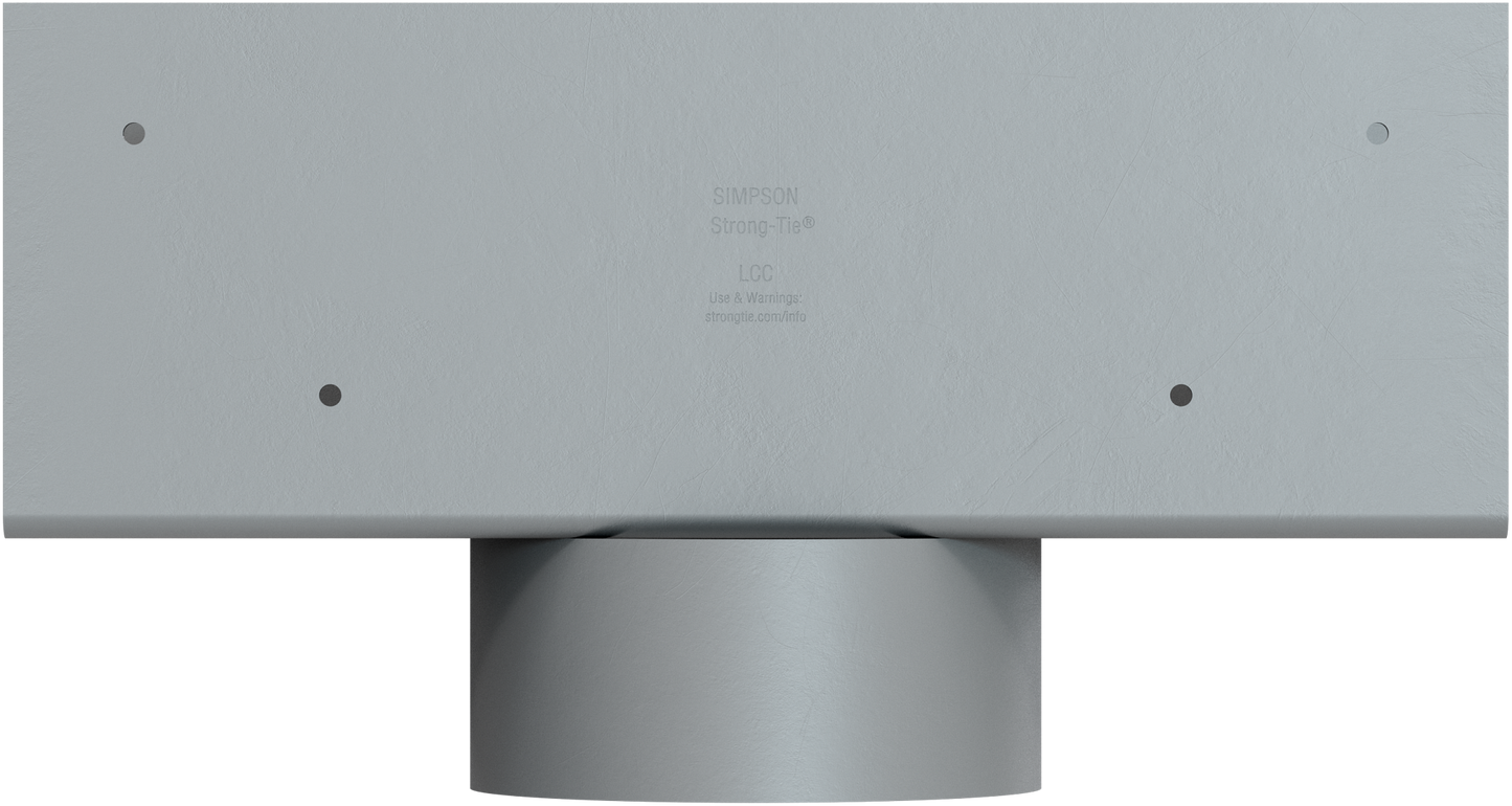 Simpson Strong-Tie LCC3.5-4 LCC 3-5/8 in. Column Cap for 4 in. Outside Diameter Lally Column (Pack of 6)