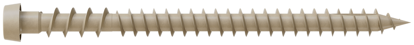 Simpson Strong-Tie DCU234TN02MB Deck-Drive™ DCU COMPOSITE Screw — #10 x 2-3/4 in. T20, Quik Guard®, Tan 02 (1750-Qty)