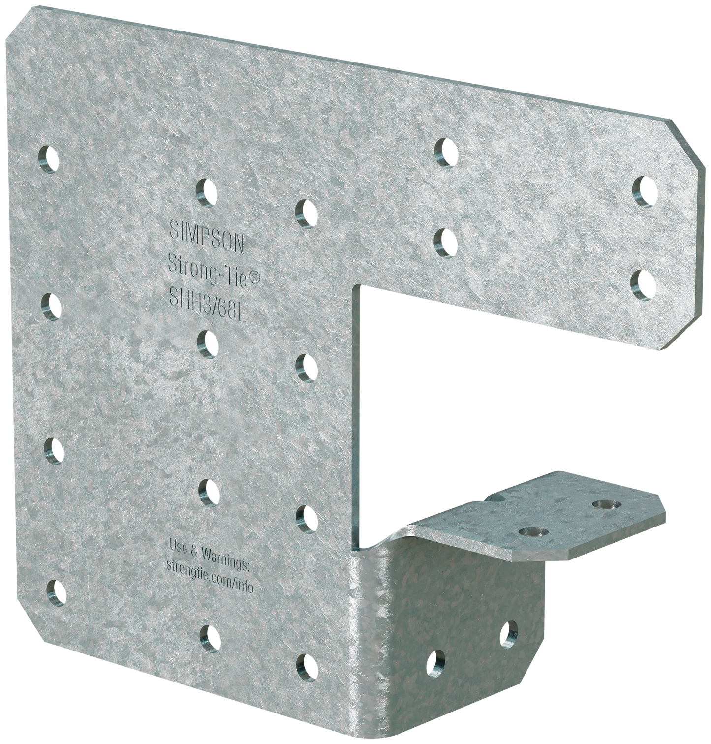 Simpson Strong-Tie SHH3/68-KT24 SHH 4-3/8 in. x 5-5/8 in. 68-mil Galvanized Steel Header Hanger (24-Qty) (Pack of 54)