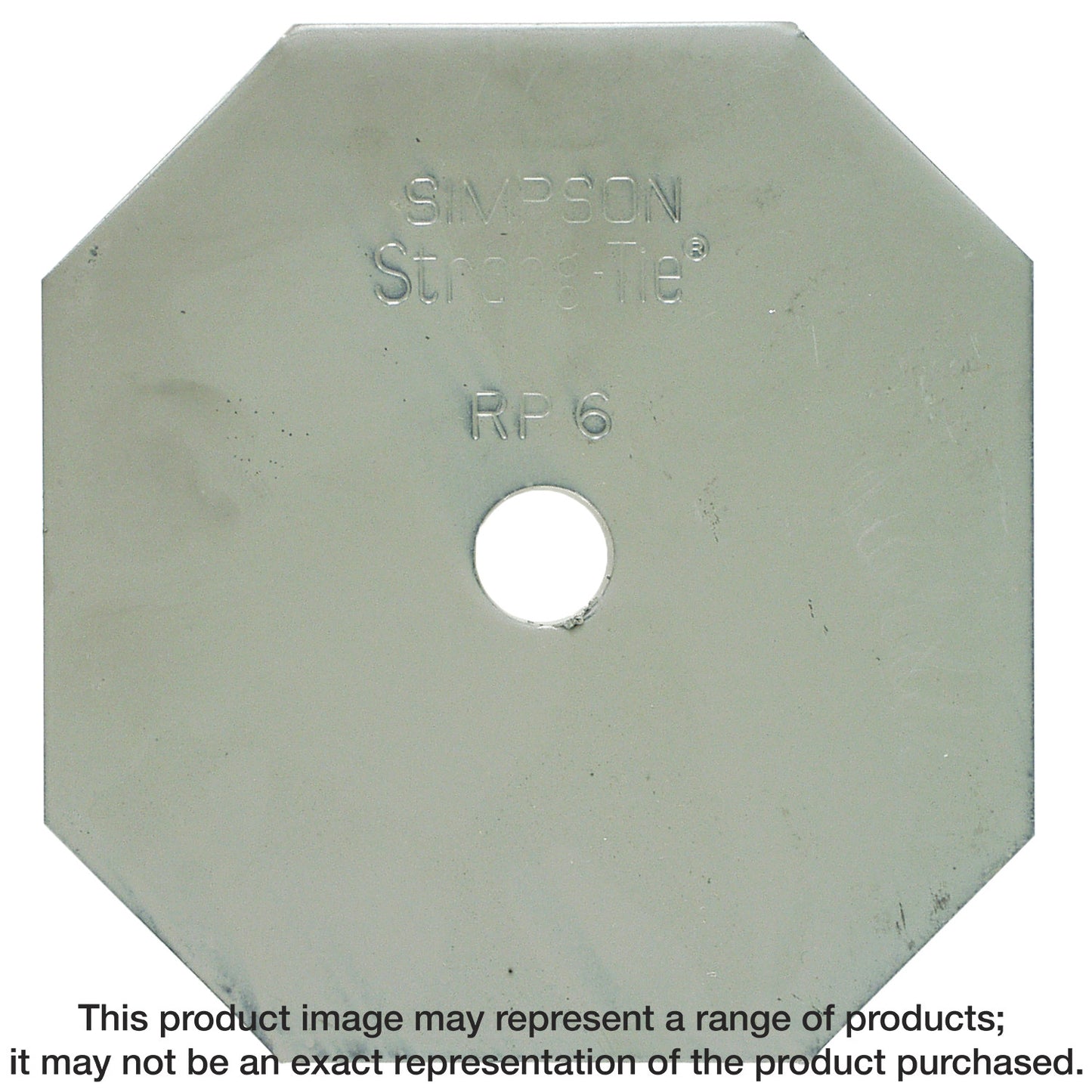 Simpson Strong-Tie RP6 RP6 3/8-in. Steel Retrofit Plate