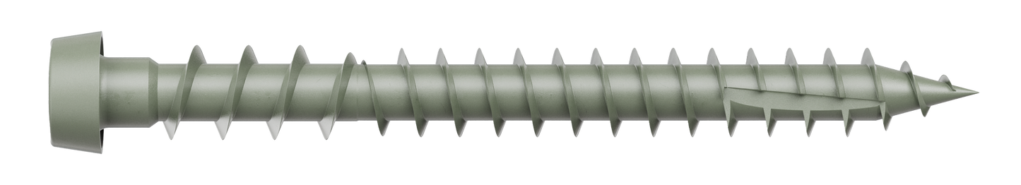 Simpson Strong-Tie DCU2GRR70 Deck-Drive™ DCU COMPOSITE Screw — #10 x 2 in. T20, Quik Guard®, Gray (70-Qty) (Pack of 5)