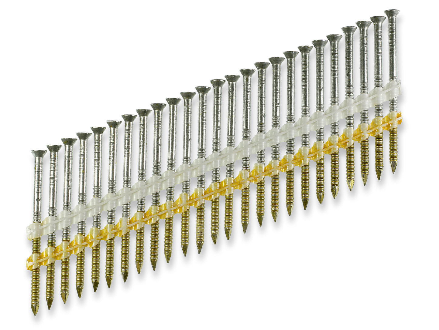 Simpson Strong-Tie S11A237KJB 20–22° Plastic Strip, Casing Head, Ring-Shank Nail — 2-3/8 in. x 11 ga. Brown (1000-Qty) (Pack of 144)