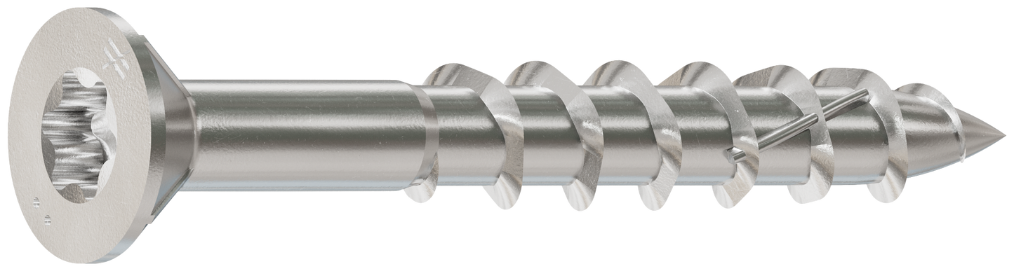 Simpson Strong-Tie S10150WP1 Deck-Drive™ DWP WOOD SS Screw — #10 x 1-1/2 in. T-25, Flat Head, Type 305 (1 lb.) (Pack of 800)