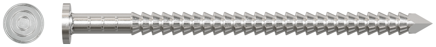 Simpson Strong-Tie T4KR51 Premium Siding Nail — 1-1/2-in. x 5/32-in. Head Dia., Type 316 Stainless Steel (1 lb.) (Pack of 10)