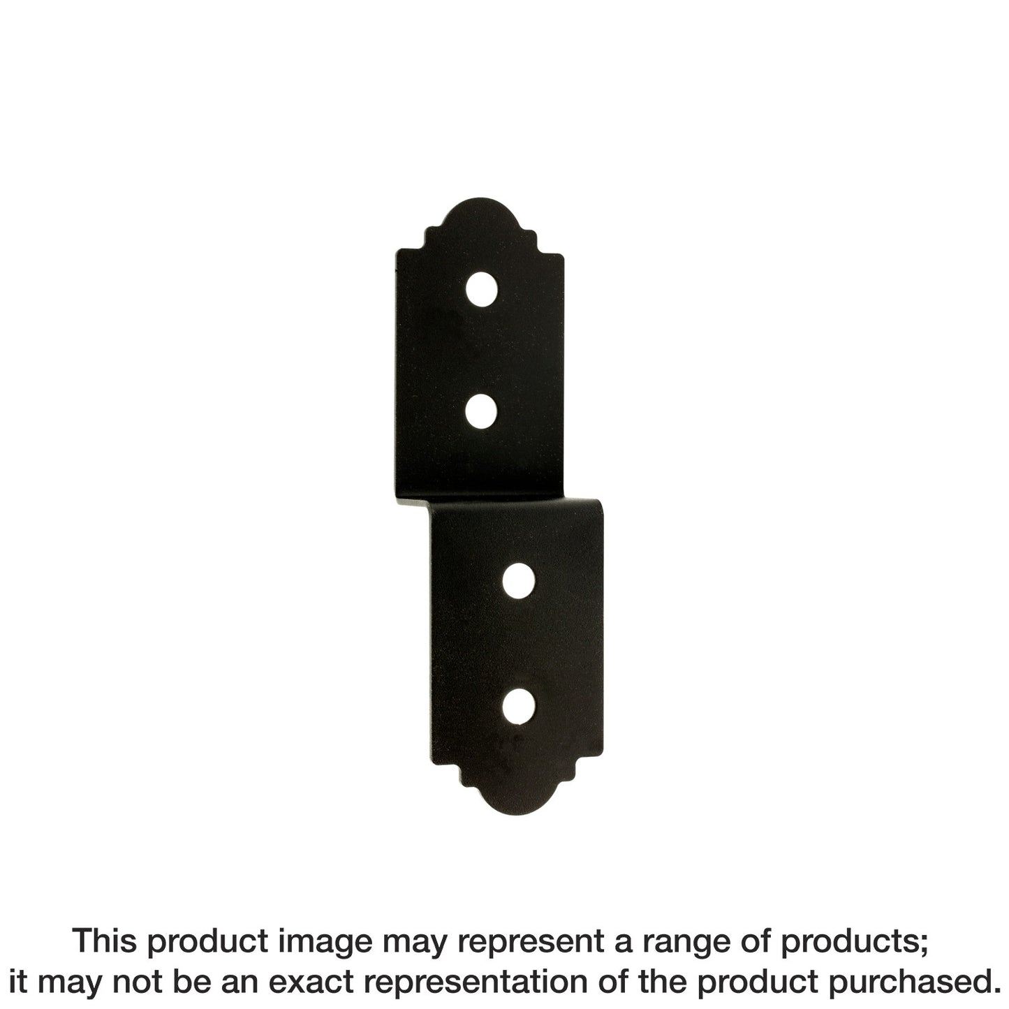 Simpson Strong-Tie APDJT1.75-4 Outdoor Accents® Mission Collection® 3 in. ZMAX®, Black Powder-Coated Deck Joist Tie for 1-3/4 in. Wood (Pack of 24)