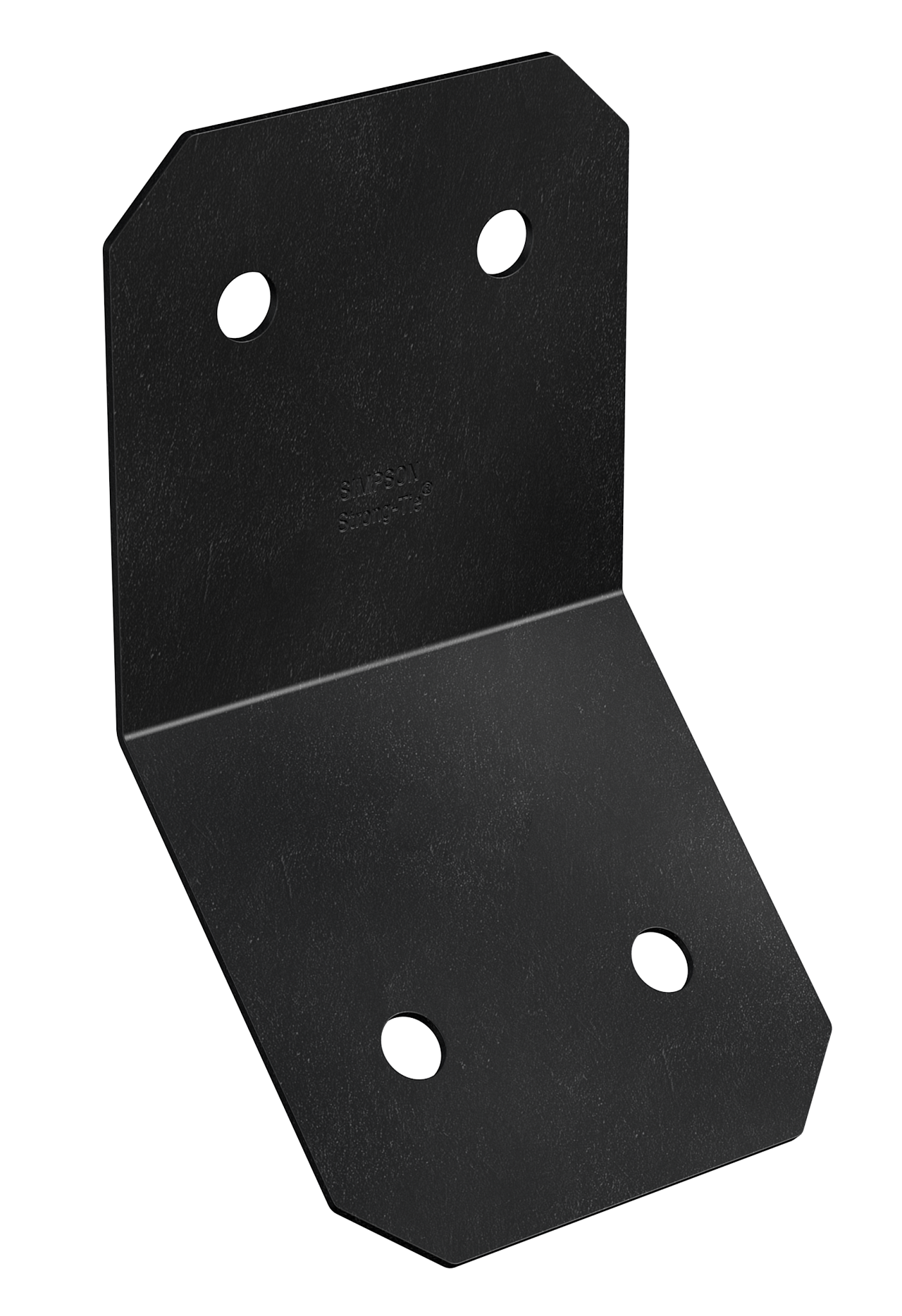 Simpson Strong-Tie APVKB45-6 Outdoor Accents® Avant Collection™ ZMAX®, Black Powder-Coated Knee Brace Connector for 6x