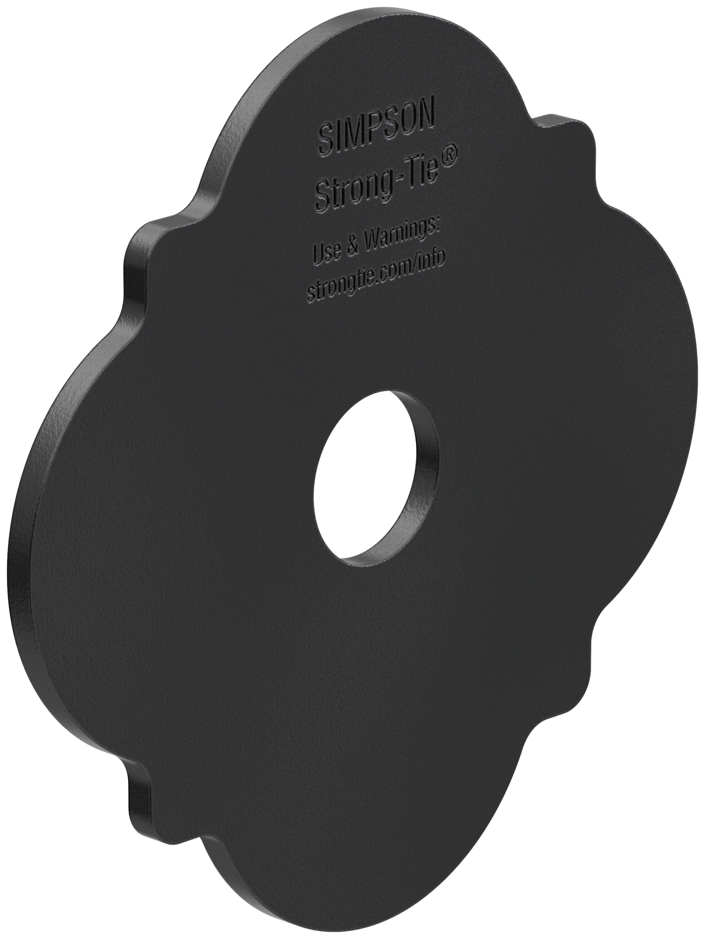 Simpson Strong-Tie APDMW56 Outdoor Accents® Mission Collection® ZMAX®, Black Powder-Coated Decorative Washer (Pack of 2880)
