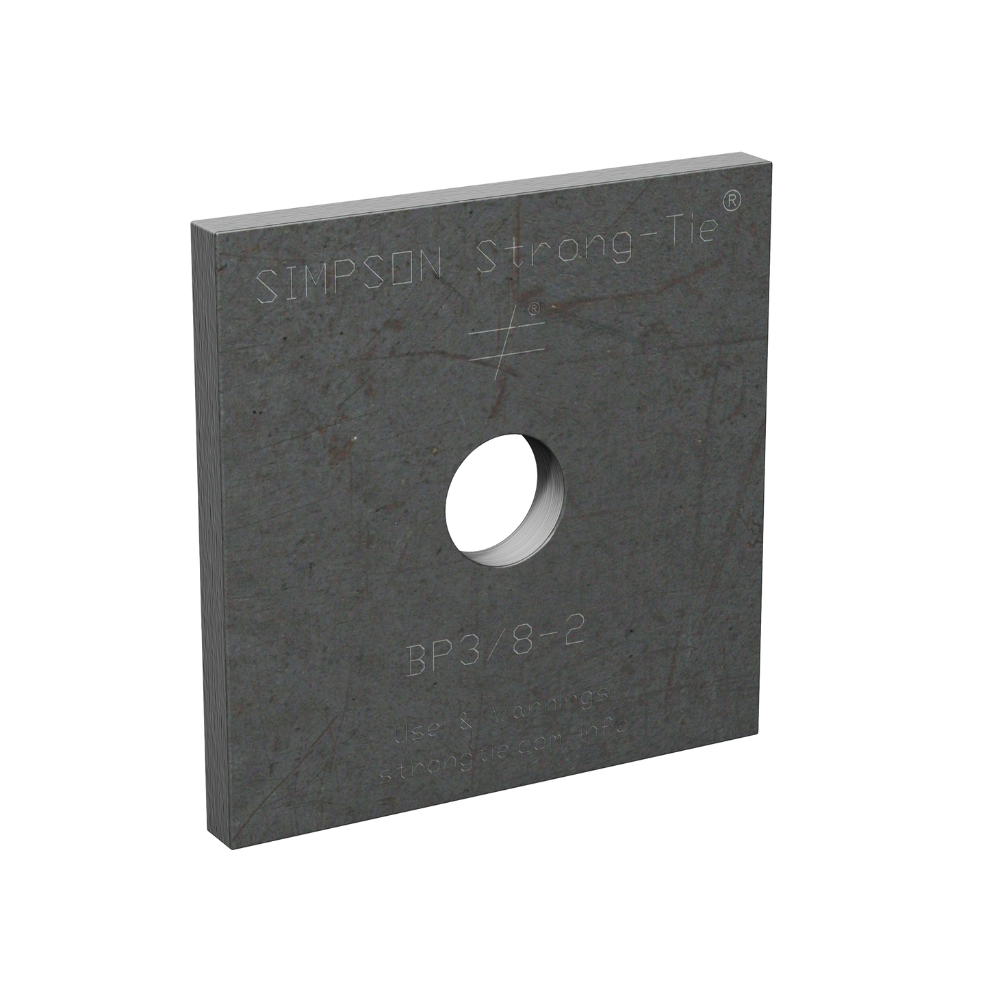 Simpson Strong-Tie BP 3/8-2 BP 2 in. x 2 in. Bearing Plate with 3/8 in. Bolt Dia.