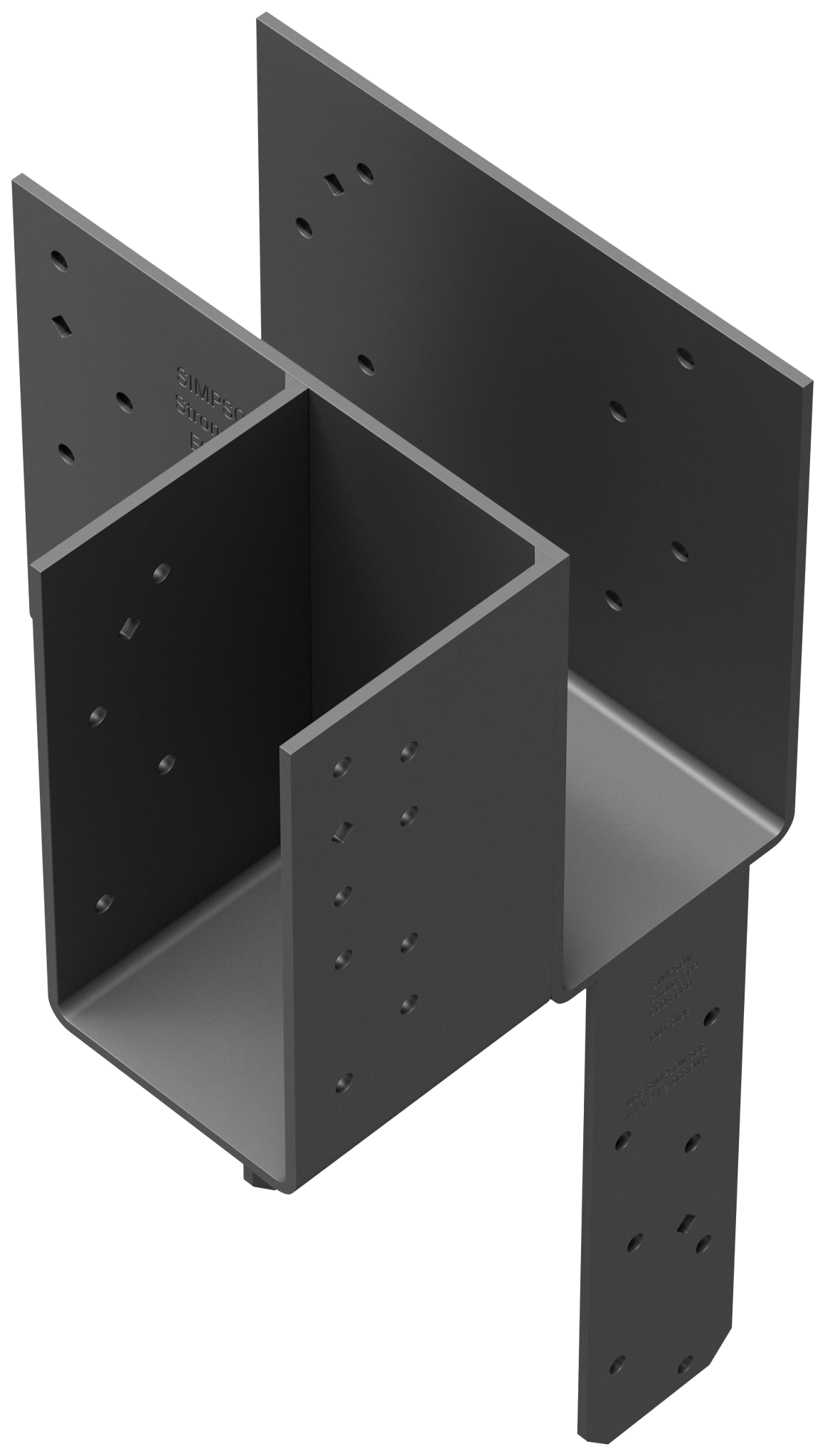 Simpson Strong-Tie ECCLRQ464SDS ECCLRQ L-Shape End Column Cap for 4x Beams, 6x Post w/ SDS Screws, Skewed Right
