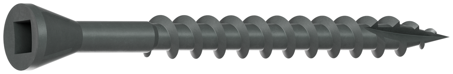 Simpson Strong-Tie DTHQ2S Trim-Head Screw, Type-17 Point — #8 x 2 in. #2U Square Drive, Quik Guard® (2000-Qty)