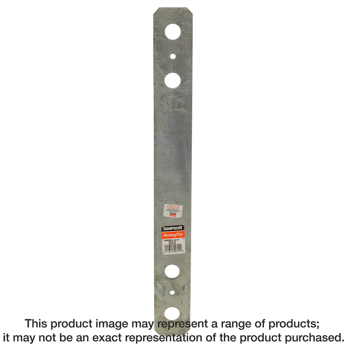 Simpson Strong-Tie PS218 PS 2 in. x 18 in. Hot-Dip Galvanized Piling Strap (Pack of 10)