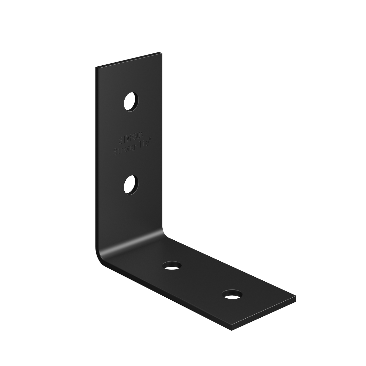 Simpson Strong-Tie HL53PC HLPC 5-3/4 in. x 2-1/2 in. Black Powder-Coated Ornamental Heavy Angle
