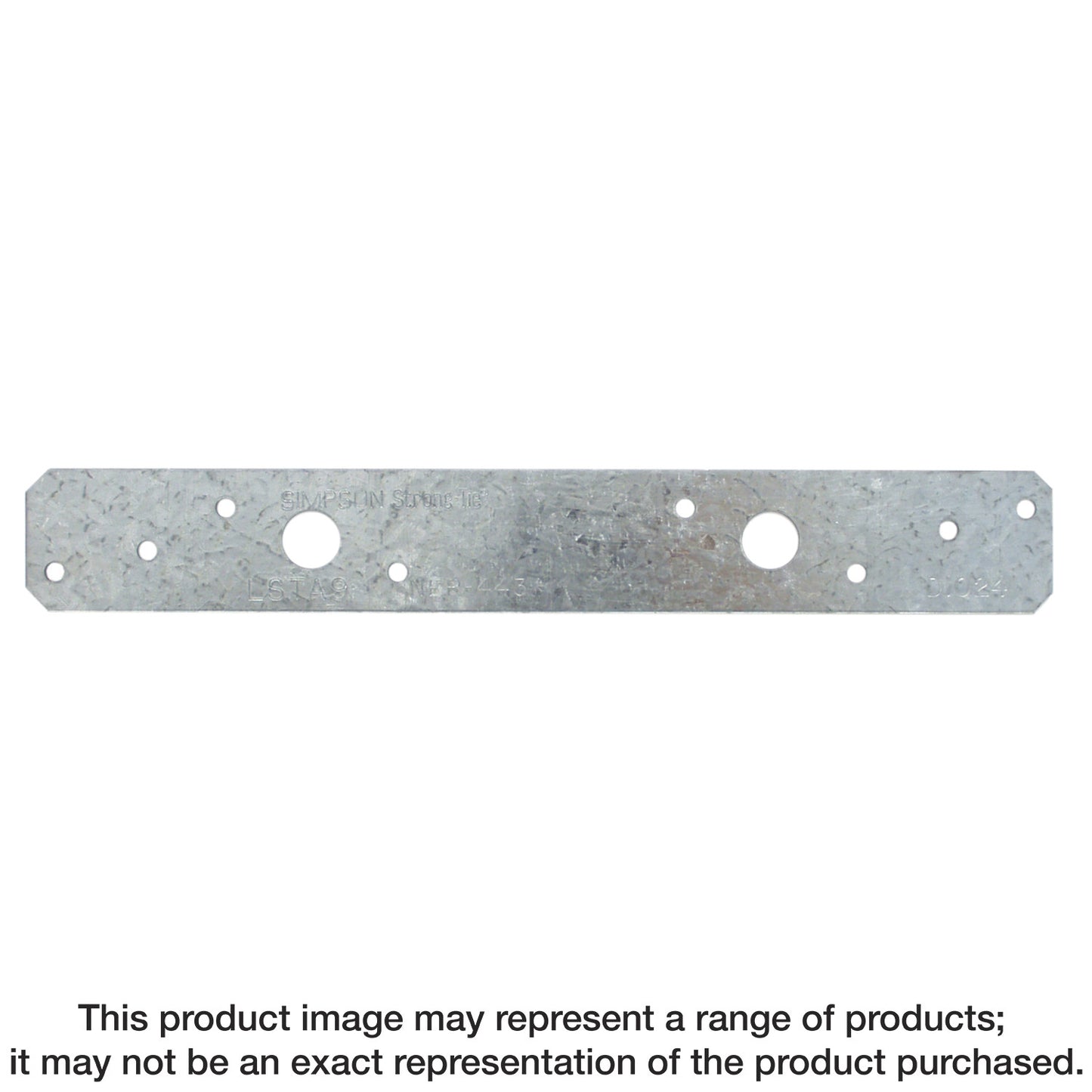 Simpson Strong-Tie LSTA9 LSTA 1-1/4 in. x 9 in. 20-Gauge Galvanized Strap Tie