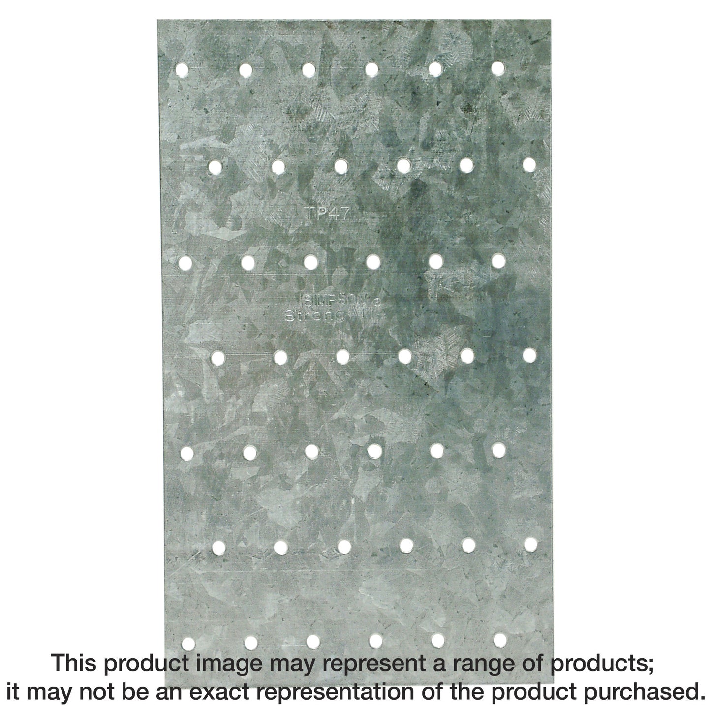 Simpson Strong-Tie TP47 TP 4-1/8 in. x 7 in. 20-Gauge Galvanized Tie Plate (Pack of 9000)