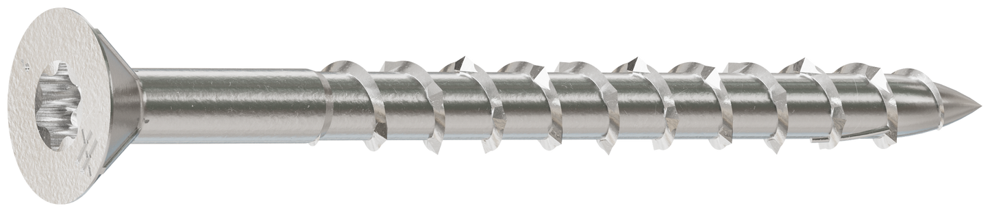 Simpson Strong-Tie T08200DWP Deck-Drive™ DWP WOOD SS Screw — #8 x 2 in. T-20, Flat Head, Type 316 (85-Qty) (Pack of 600)