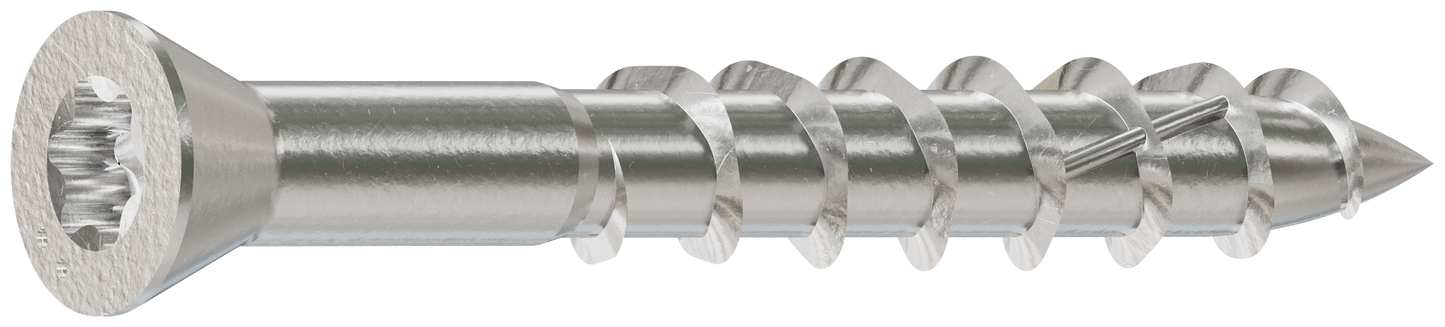 Simpson Strong-Tie S07125WP1 Deck-Drive™ DWP WOOD SS Screw — #7 x 1-1/4 in. T-15, Trim Head, Type 305 (1 lb.) (Pack of 1500)