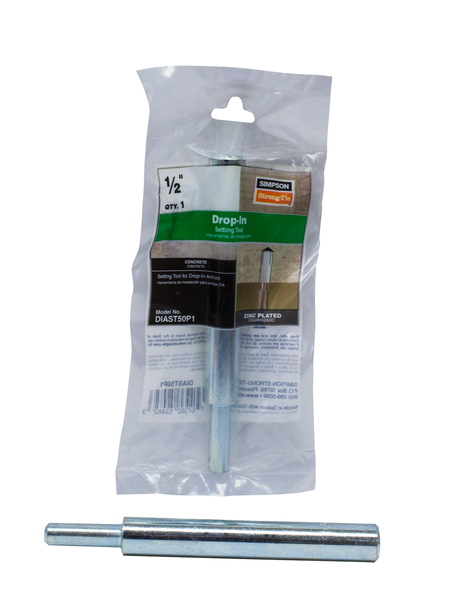 Simpson Strong-Tie DIAST50P1 Setting Tool for 1/2 in. Rod DIA Drop-In Anchor