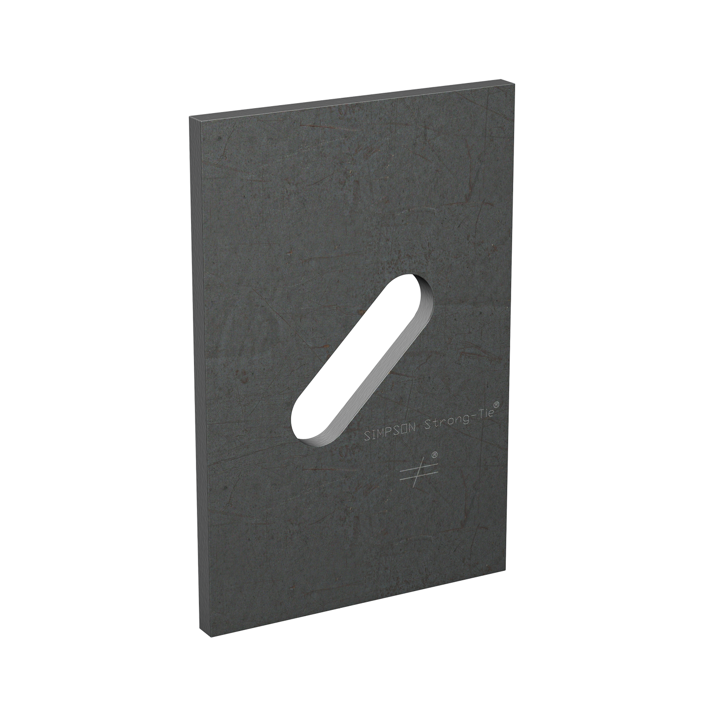 Simpson Strong-Tie BPS 1/2-6HDG BPS 3 in. x 4-1/2 in. HDG Slotted Bearing Plate with 1/2 in. Bolt Dia.