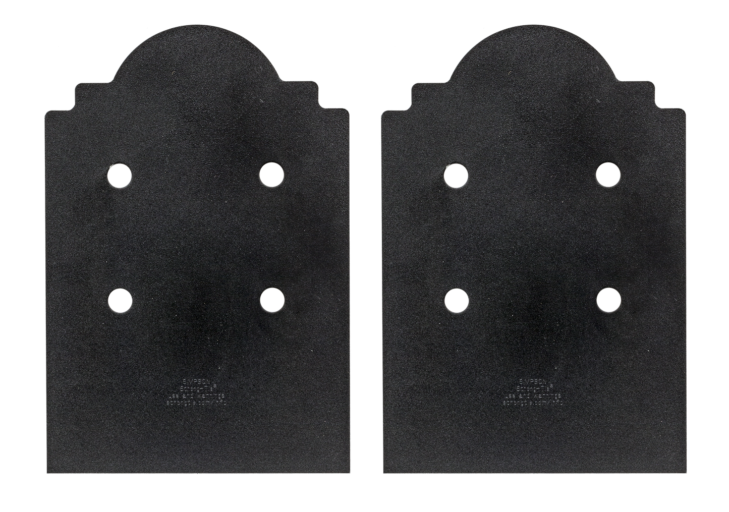 Simpson Strong-Tie APB88DSP Outdoor Accents® Mission Collection® ZMAX®, Black Post Base Side Plate for 8x (Qty-2) (Pack of 500)