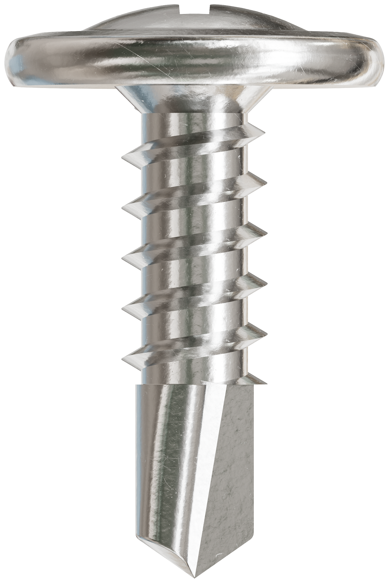 Simpson Strong-Tie F08T056KDB Self-Drilling Wire-Lath Modified Truss-Head Screw — #8 x 9/16 in. Type 410 (8000-Qty) (Pack of 64)