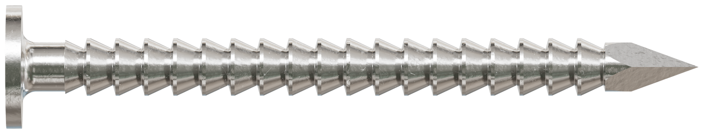 Simpson Strong-Tie T2ACN1 Common Nail, Annular Ring Shank — 1-in. x .072-in. Type 316 Stainless Steel (1 lb.) (Pack of 10)
