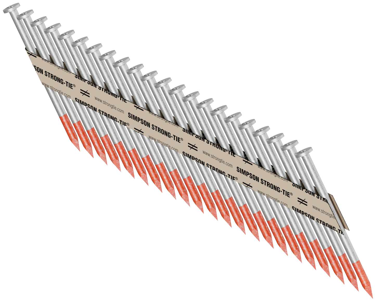 Simpson Strong-Tie 8DHDGPT2500 Strong-Drive® 33° SCN SMOOTH-SHANK CONNECTOR Nail — 2-1/2 in. x .131 in. HDG (2500-Qty)