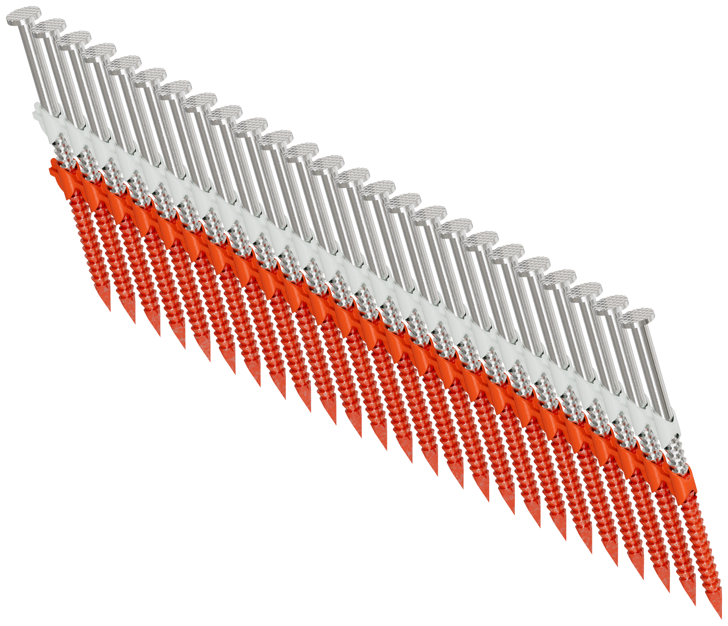 Simpson Strong-Tie S10A250CNB 20°–22° Plastic Strip, Full Round Head, Ring-Shank Nail — 2-1/2 in. x .131 in. Type 304 (4000-Qty) (Pack of 80)