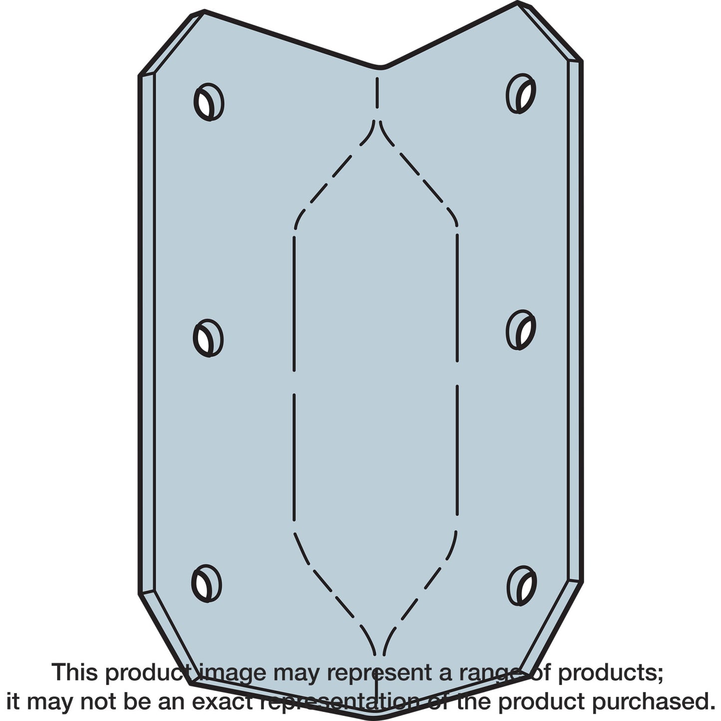 Simpson Strong-Tie GA1-R GA 2-3/4 in. 18-Gauge Galvanized Gusset Angle