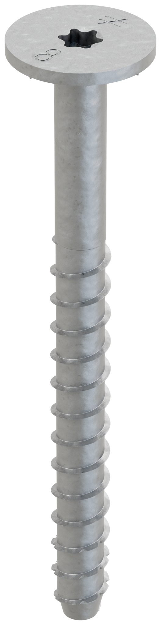 Simpson Strong-Tie THDB62800WHMG Titen HD® 5/8 in. x 8 in. Mech. Galv. Washer-Head Heavy-Duty Screw Anchor (10-Qty) (Pack of 2)