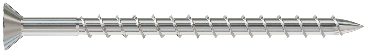 Simpson Strong-Tie S08250WPF5 Deck-Drive™ DWP WOOD SS Screw — #8 x 2-1/2 in. T-20, Flat Head, Type 305 (5 lb.) (Pack of 300)