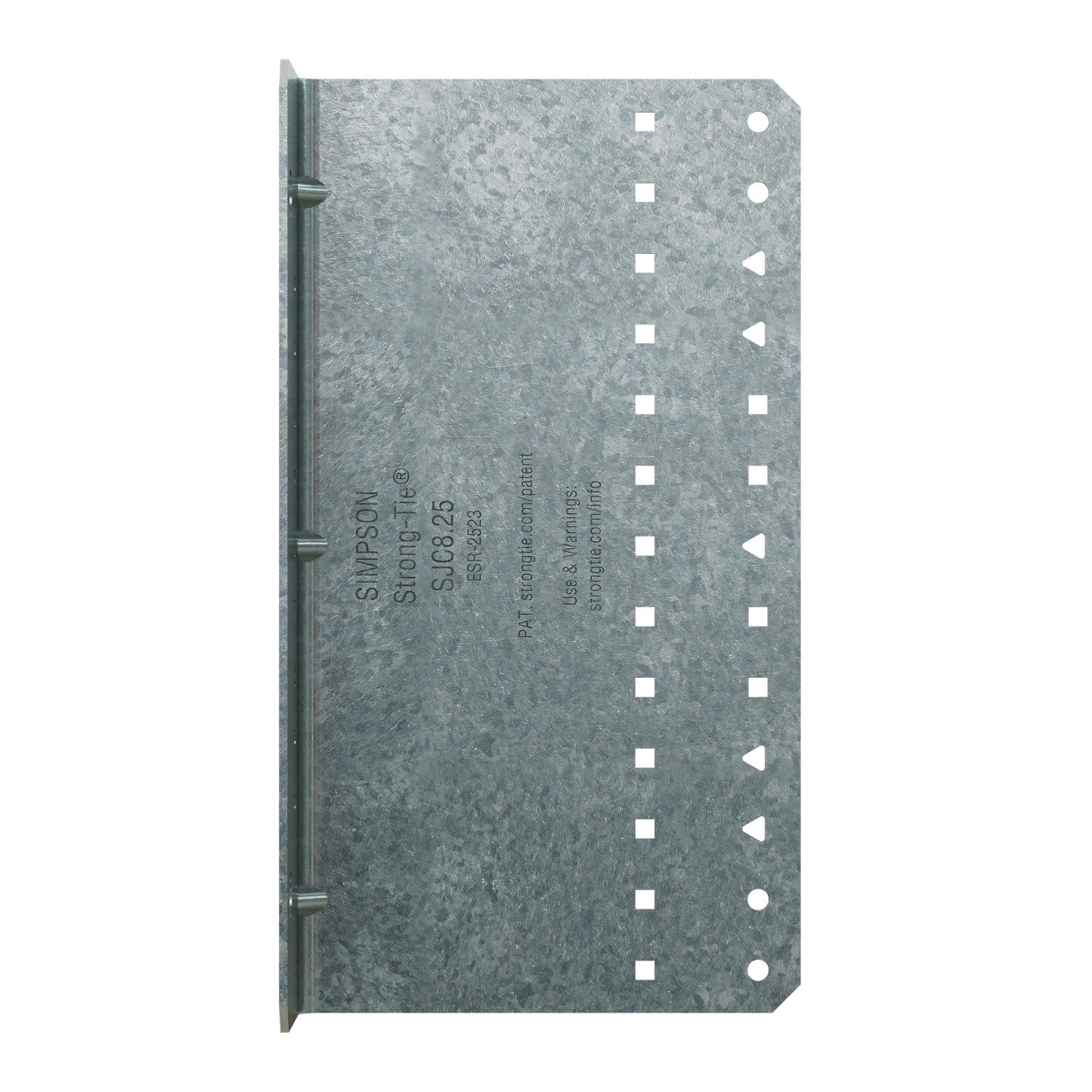 Simpson Strong-Tie SJC8.25-R15 SJC 2 in. x 4-1/2 in. x 8-1/4 in. 14-Gauge Galvanized Steel-Joist Connector (15-Qty)