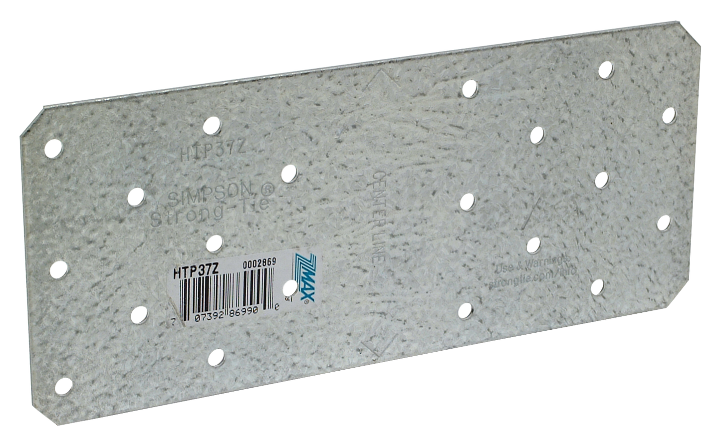 Simpson Strong-Tie HTP37Z HTP 3 in. X 7 in. ZMAX® Galvanized Heavy Tie Plate (Pack of 25)