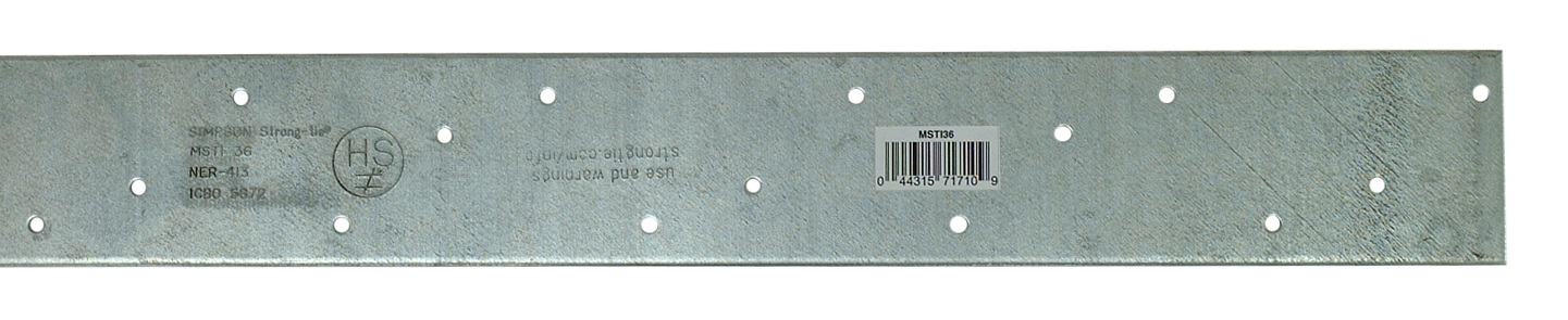 Simpson Strong-Tie MSTI36 MSTI 36 in. 12-Gauge Galvanized Medium Strap Tie (Pack of 1000)