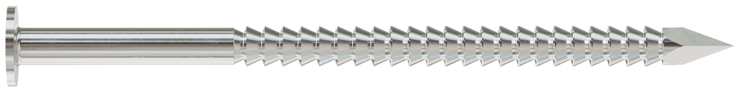 Simpson Strong-Tie T8ACNB Common Nail, Annular Ring Shank — 2-1/2-in. x .131-in. Type 316 Stainless Steel (25 lb.) (Pack of 64)
