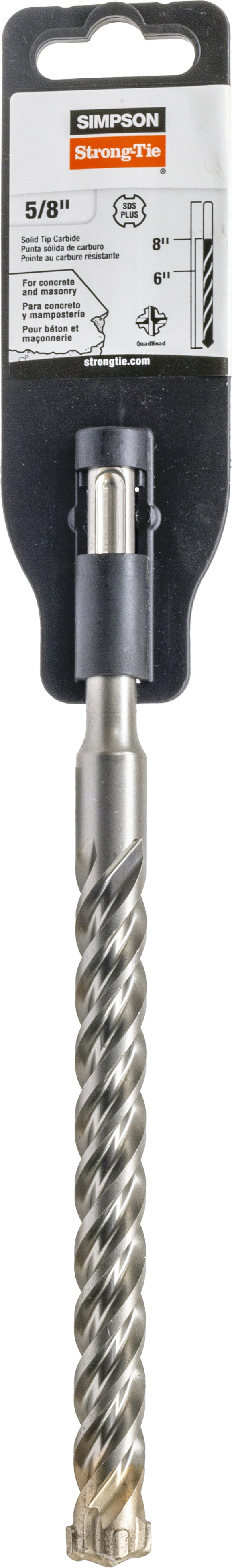 Simpson Strong-Tie MDPL06208Q 5/8 in. x 8 in. SDS-plus® Quad-Head Shank Drill Bit (Pack of 50)
