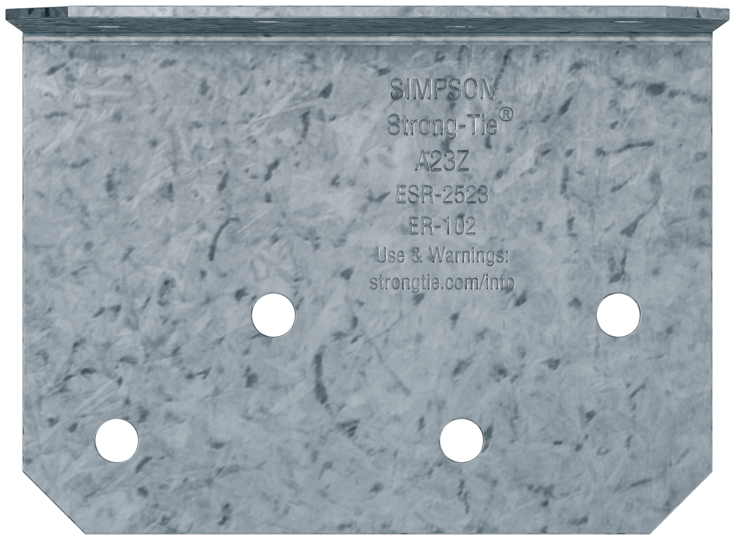 Simpson Strong-Tie A23Z 2 in. x 1-1/2 in. x 2-3/4 in. ZMAX® Galvanized Angle (Pack of 200)